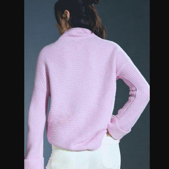 Anthropologie Pilcro Cowl Neck Pink Lilac Sweater - New - XL - Picture 3 of 4